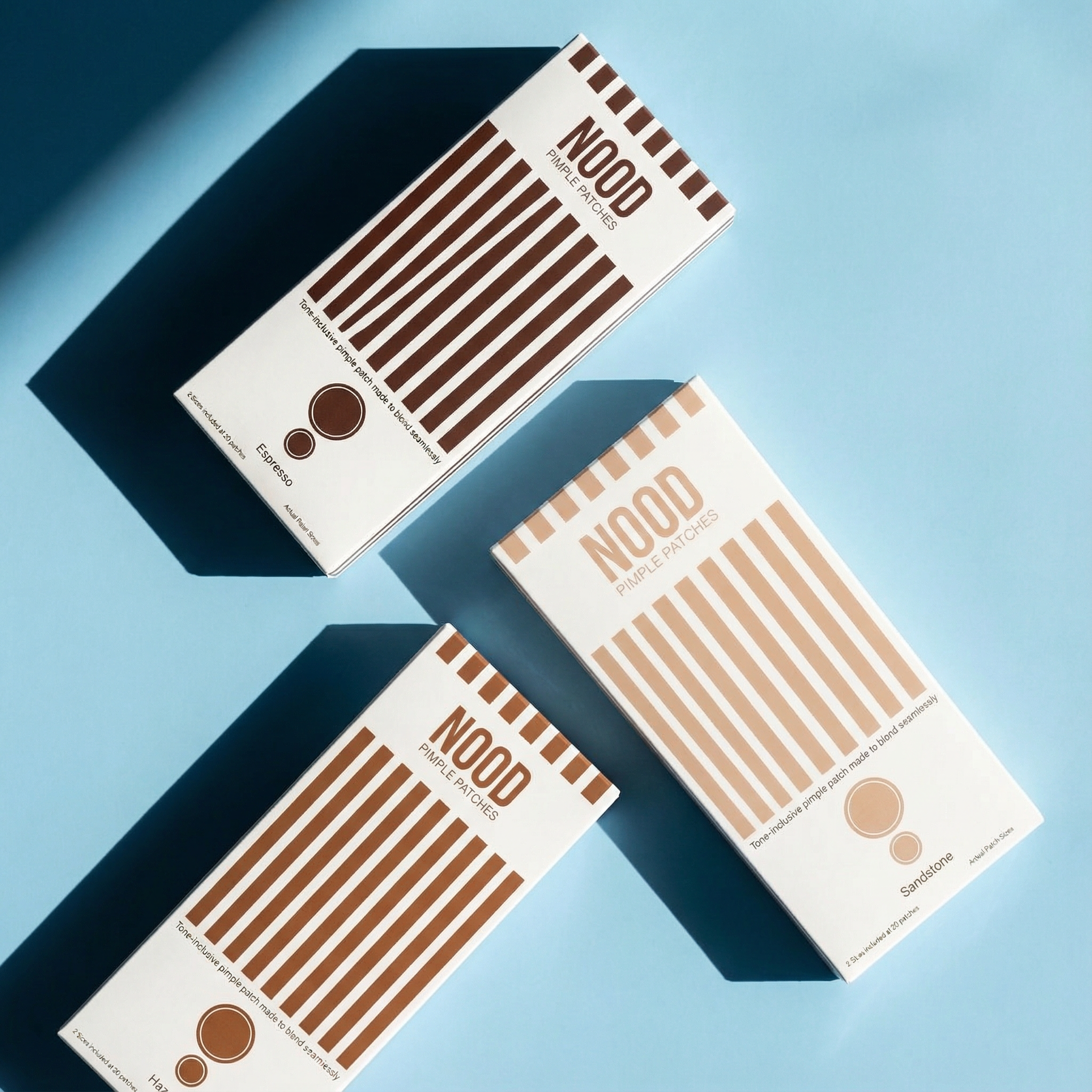 Three boxes labeled 'NOOD' on a blue background