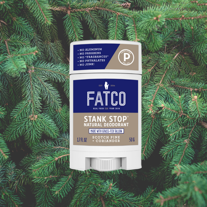 Stank Stop Deodorant Stick, Scotch Pine + Coriander 1.7oz