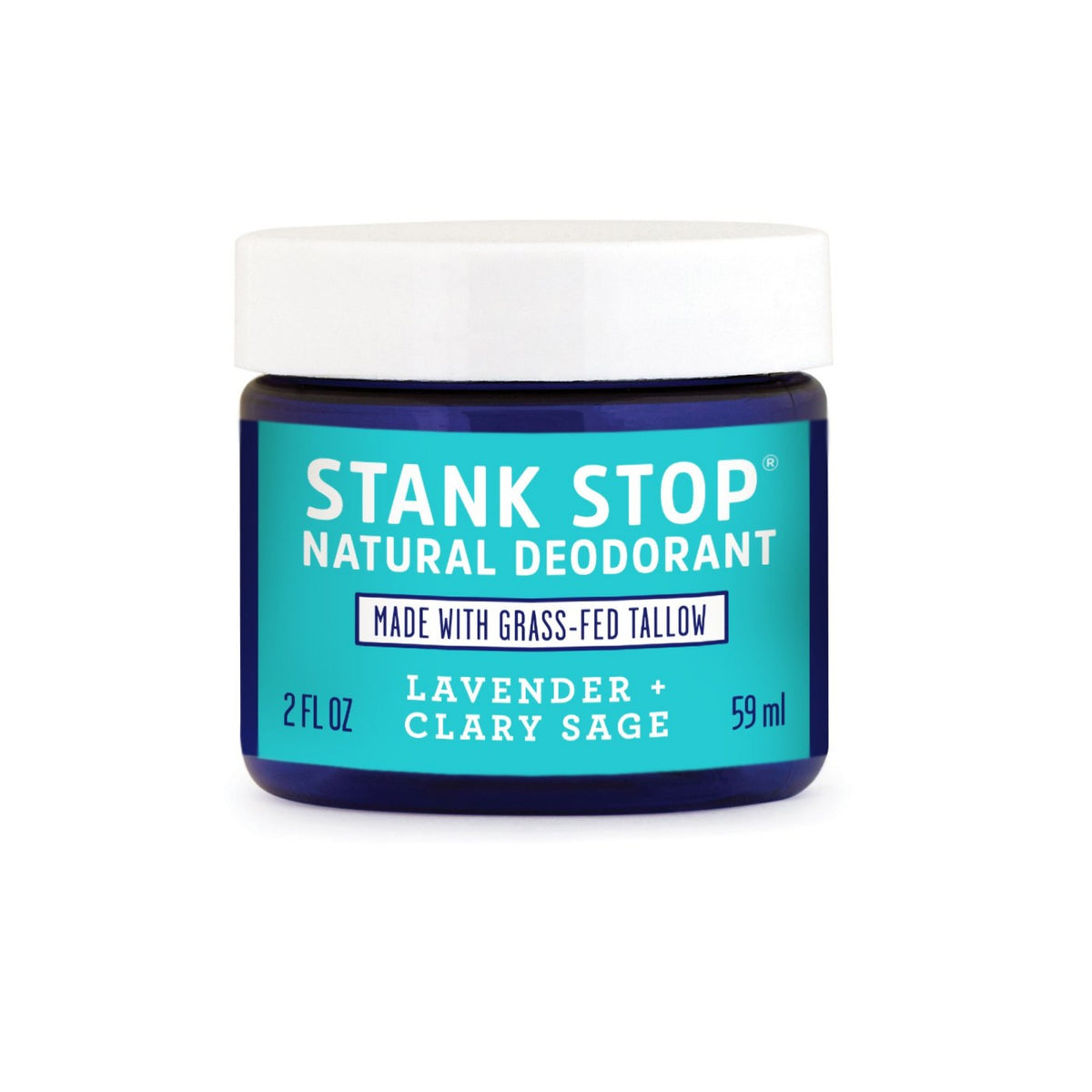 Stank Stop Cream Deodorant, Lavender + Sage 2oz by FATCO Skincare Products