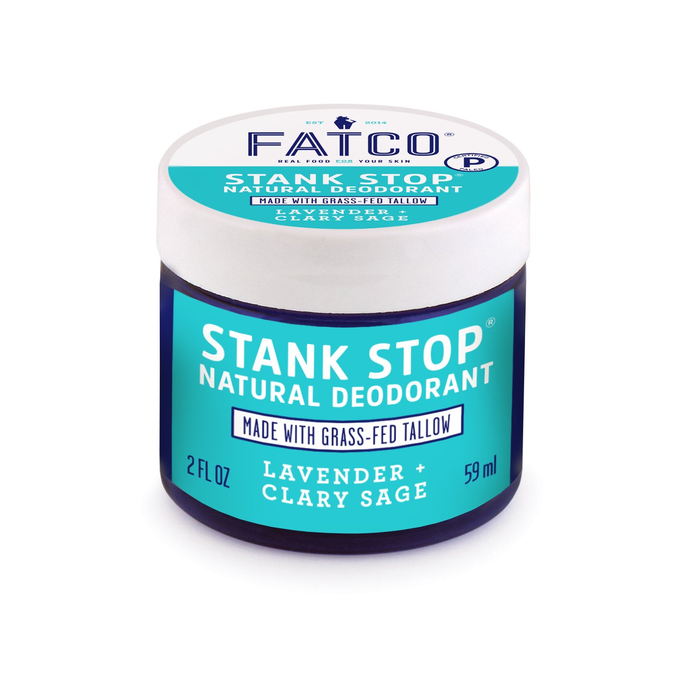Stank Stop Cream Deodorant, Lavender + Sage, 2oz