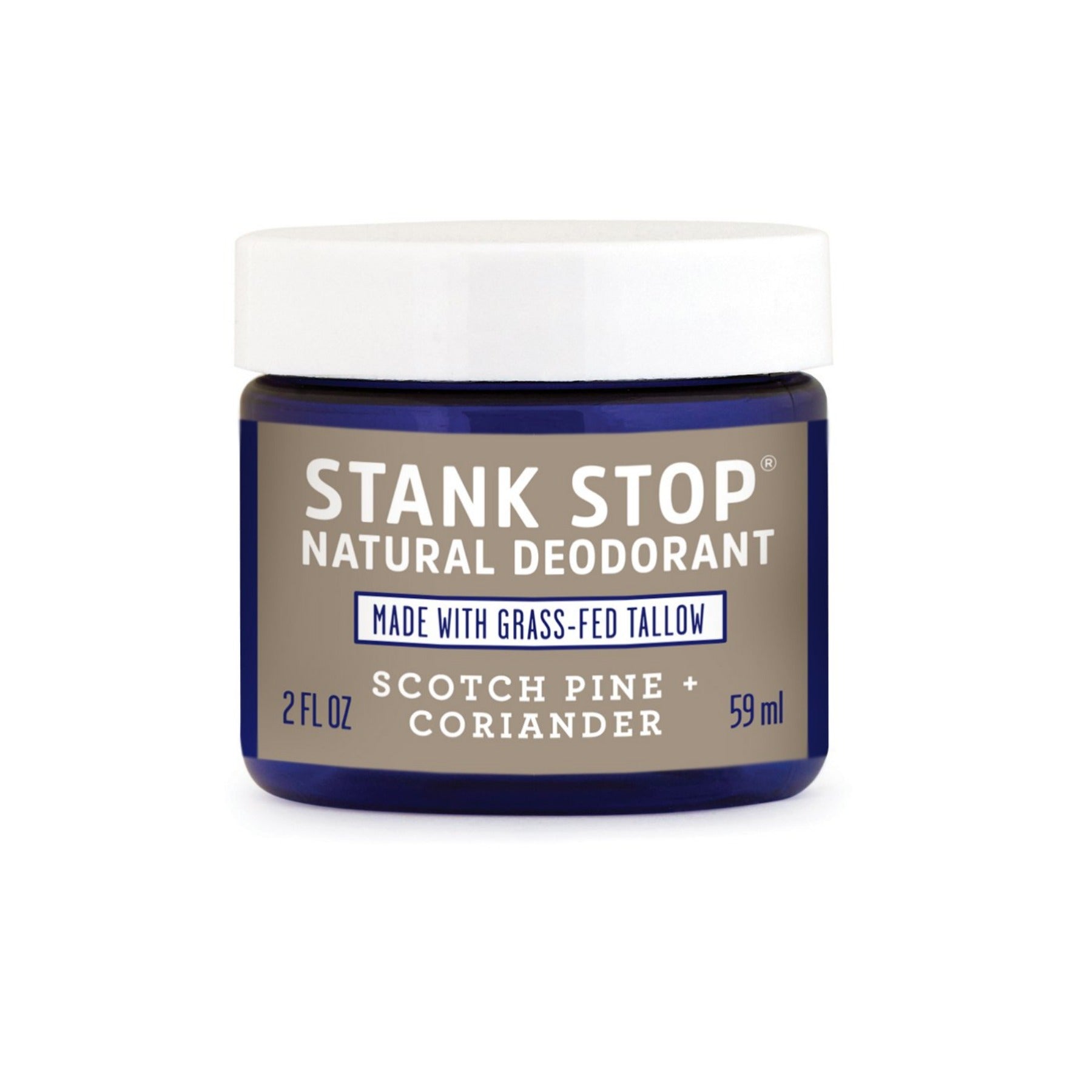 Stank Stop Cream Deodorant, Scotch Pine + Coriander 2oz