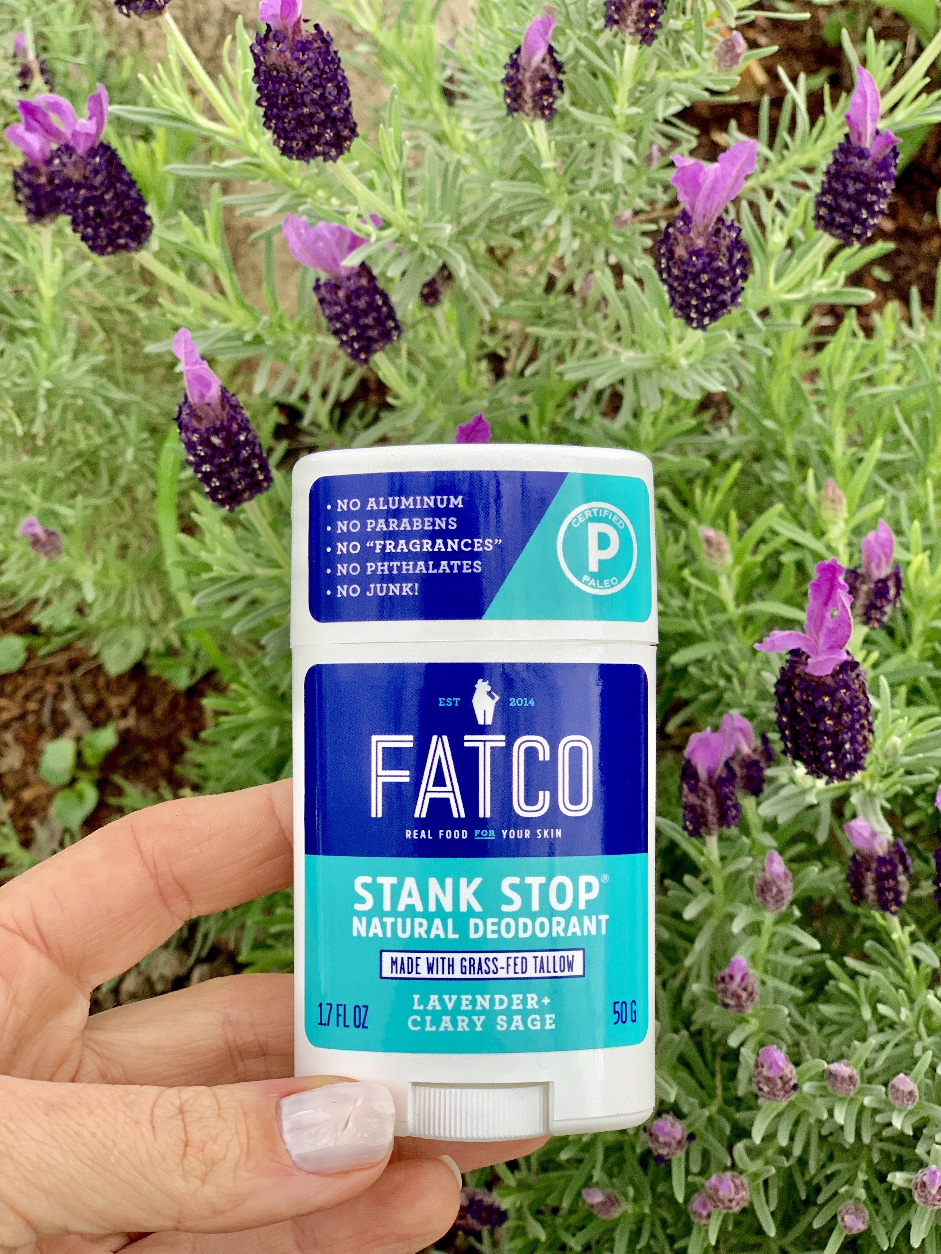 Stank Stop Deodorant Stick, Lavender + Sage 1.7oz