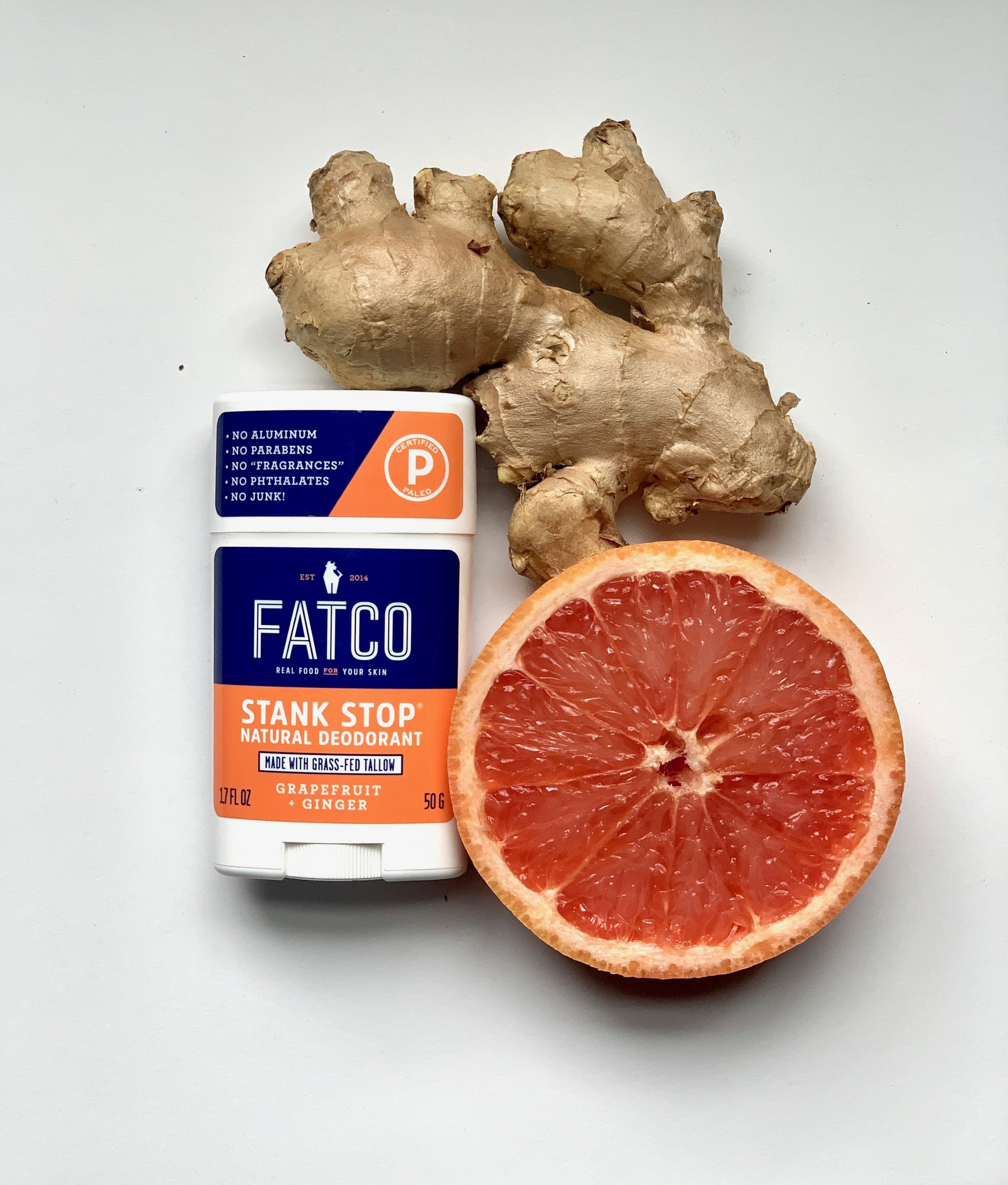 Stank Stop Deodorant Stick - Grapefruit + Ginger